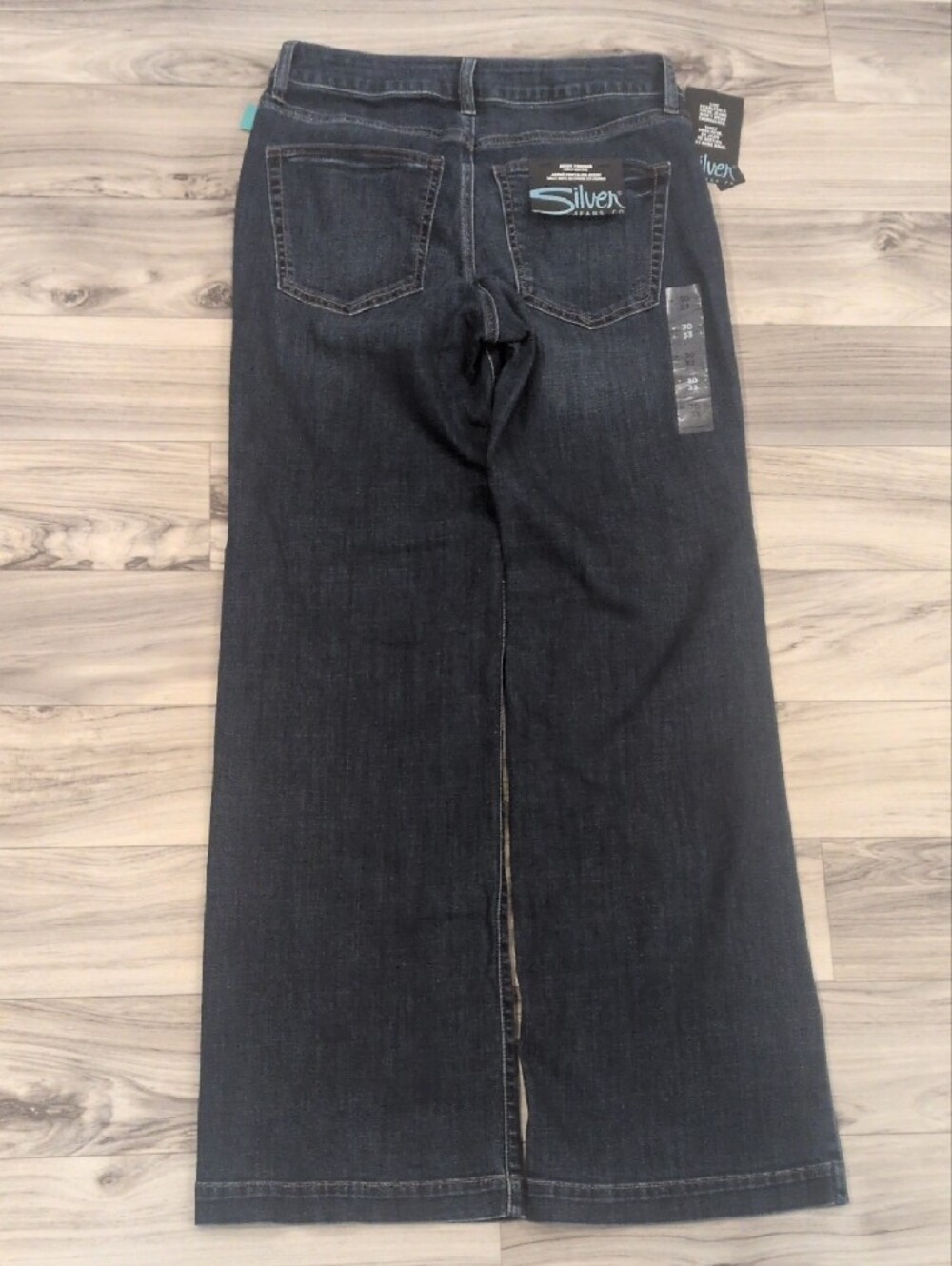 Silver Jeans Women's Avery Curvy High Rise Wide Leg Jeans 33x30 Comfy NWT - Picture 9 of 12